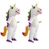 Kids Adult  Cute Unicorn Inflatable Costume Anime Suits Mascot Halloween Party Cosplay Costumes for Man Woman Boys Girls