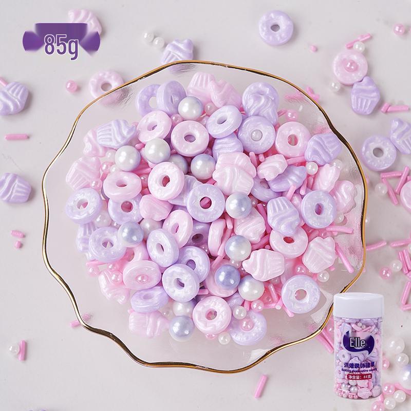 Bunte Zuckerformen: Herzen & Kurven zum Dekorieren von Kuchen, Desserts & Donuts