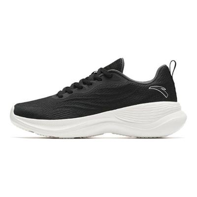 Round Toe Lace-Up Shock Absorbing Wear-Resistant Low-Top Training Shoes Women Sneakers Black 122417790-3