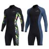 Costum de neopren pentru bărbați 1.5mm Shorty Costum de scufundare pantaloni scurți Scufundare corp întreg Fermoar frontal Skin de scufundare pentru surfing caiac