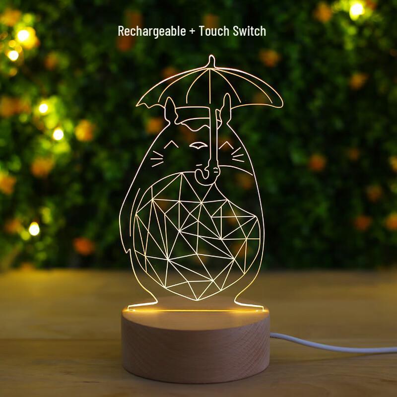 

Miling Totoro 3D Rechargeable Night Light