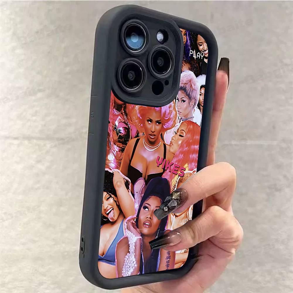

N-Nicki Singer Minaj For IPhone 17 Pro Max 13 16 15 11 12 14 Plus Shockproof Soft Phone Cover iPhone 13