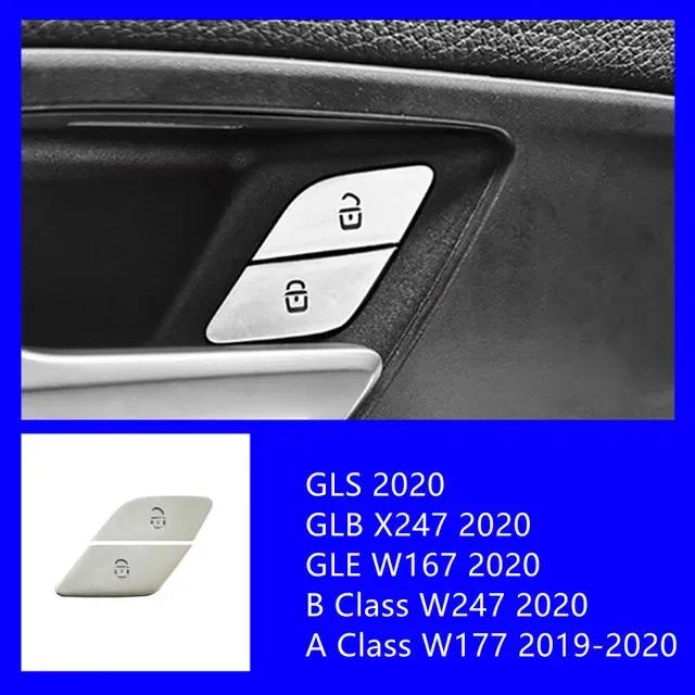 Car Window Glass Lifting Button Sticker Trim For Mercedes Benz W167 W213 W205 W177 X247 X167 C118 H247 Seat Heating Accessories