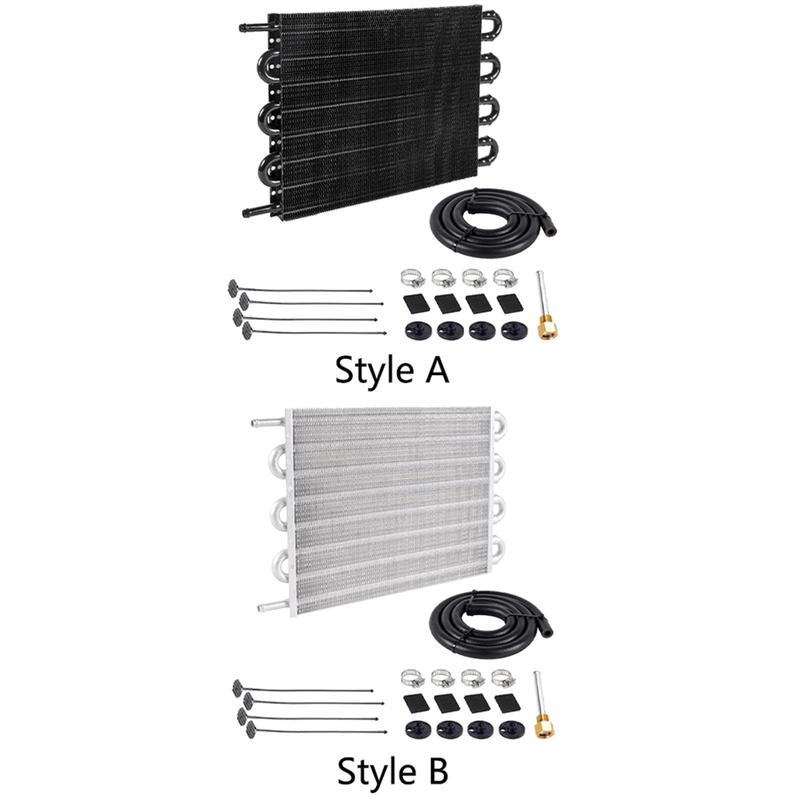 Metal Oil Cooling Kit Universal Transmission Cooler Accessory for Automotive Engine Protection