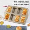 1Pcs Non-Stick 8-Mold Baking Tray Mini Loaf Pans Cupcake Muffin Oven Baking Mold Home Cooking Tool