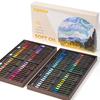 LIGHTWISH Professional Oil Pastels - 100 Colors + 4 White Sticks (104 Sticks Total) - Vivid Colors, Lightfast, Blending-Focused, Creamy Soft Texture,