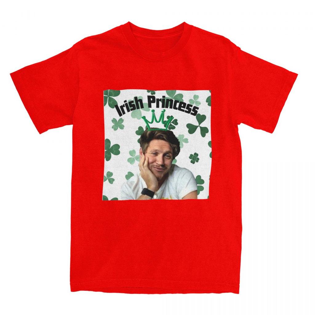 Niall Horan Irish Princess T Shirt Men's Cotton Vintage T-Shirt Round Collar Tee Shirt Short Sleeve Clothing 4XL 5XL