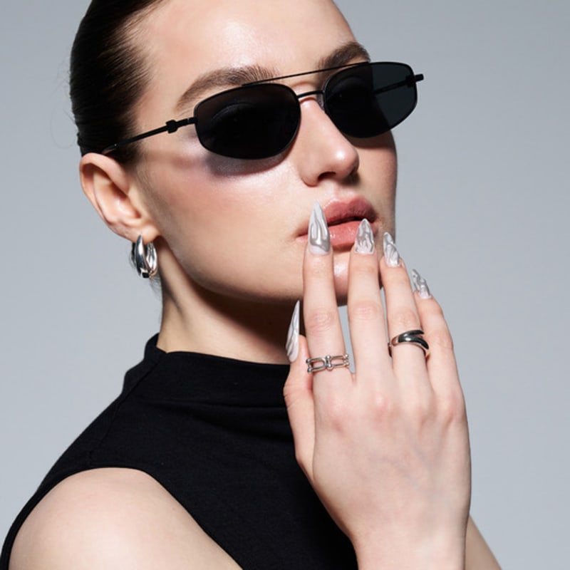 

RECLOW STAINLESS GB97 SUNGLASS BLACK FREE