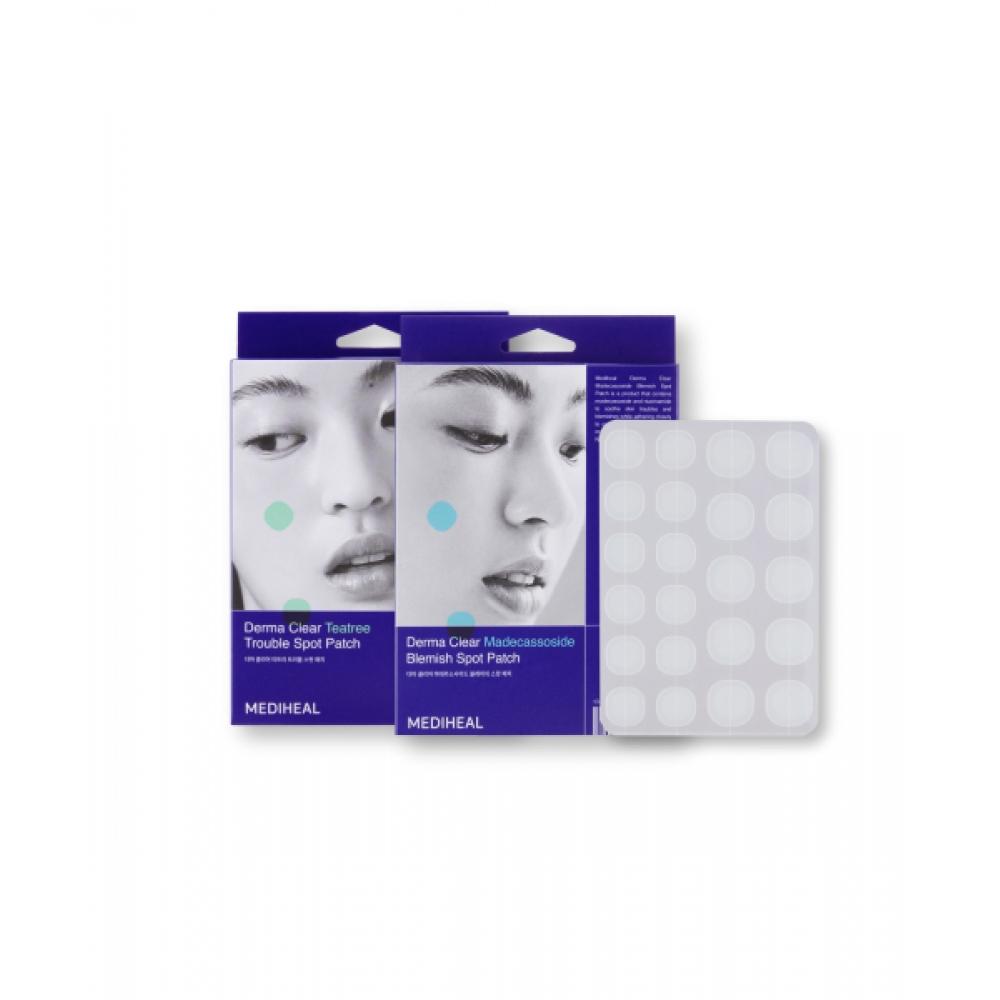 Mediheal Derma Clear Trouble Spot Patch 132 Sheets Choose 2 Types Tea Tree Madecassoside 132 tea tree leaves