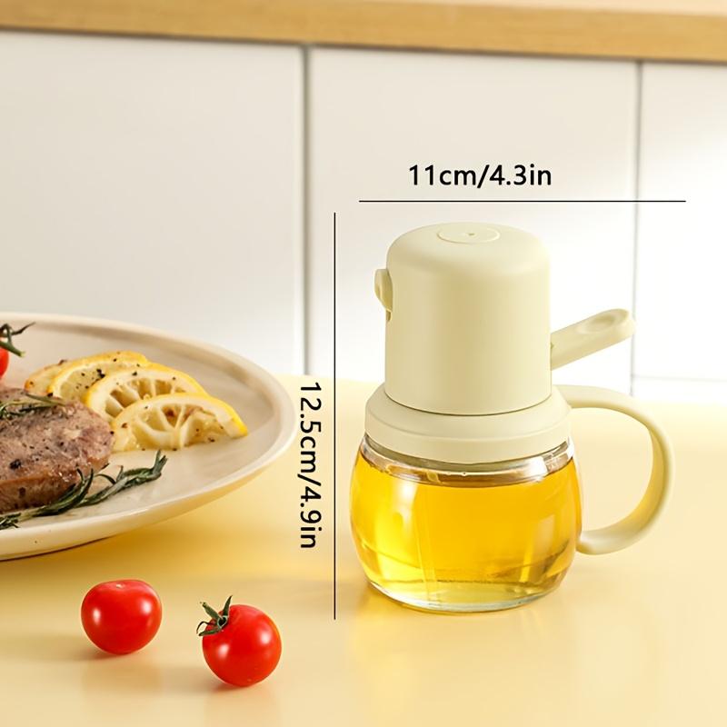 Cute Chubby Design Glass Oil Spray Bottle , Leak Proof, Food Grade, Perfect for Kitchen , Outdoor BBQ, Camping, Picnics , Ideal for Seasoning, Vinegar