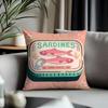 New Ssardine Canead Cushion Cover Antidustmite Pillowcase Invisible Zipper Silky Short Plush Sofa Cushion Cover