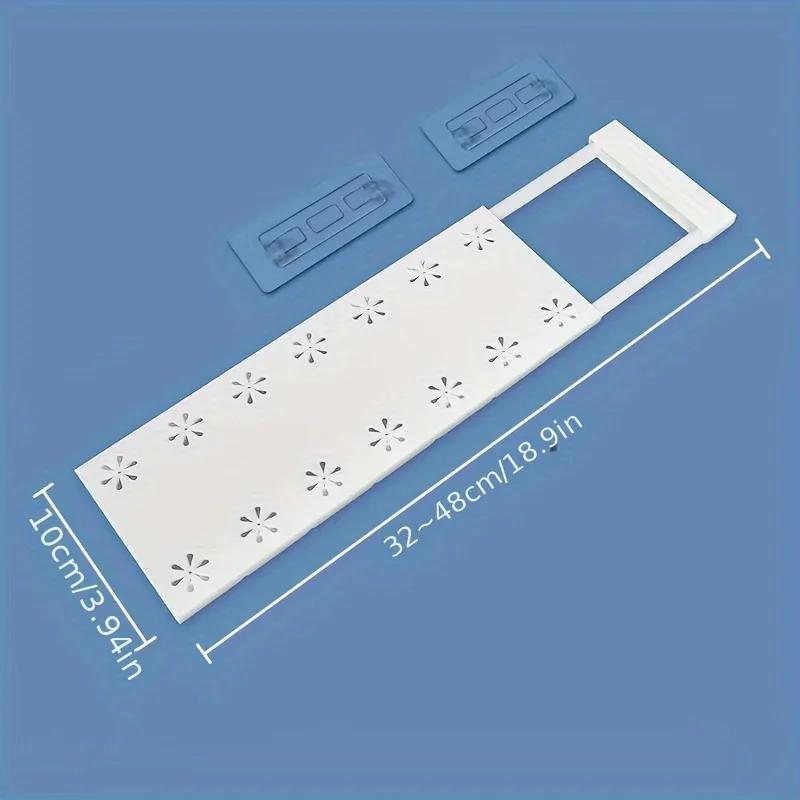 Multi Functional Non Perforated Storage Partition Suitable for Space Saving Storage Shelves in Cabinets, Kitchens, and Bathrooms