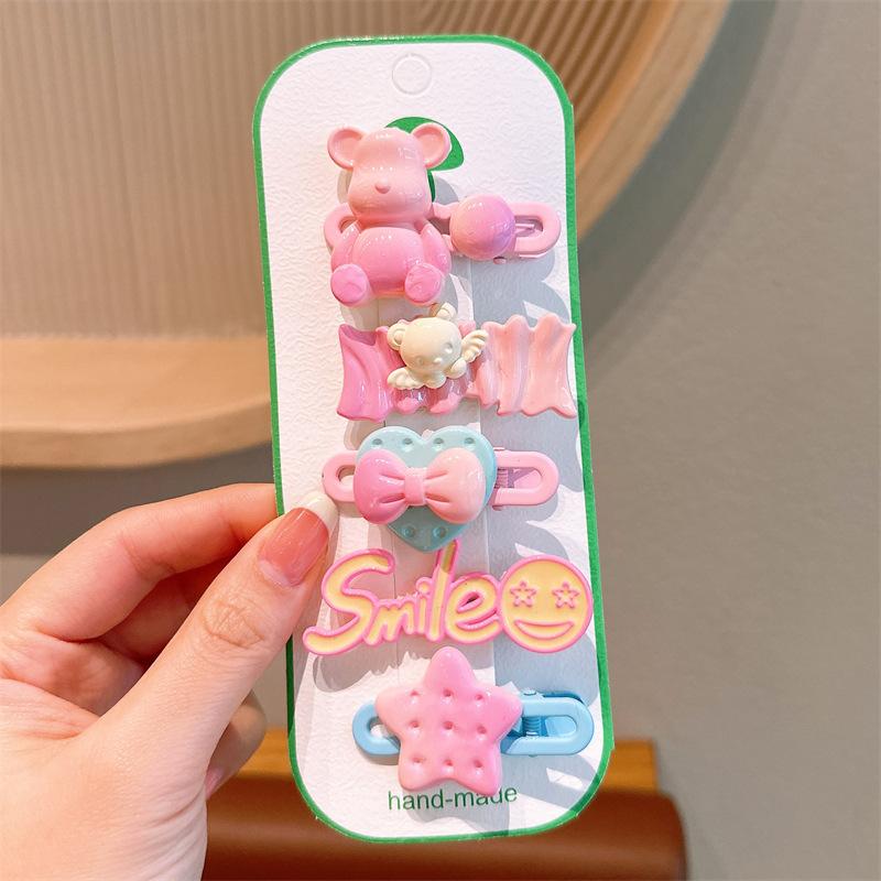 Children'S Hairpin Bag Cloth, Duck Bill Clip Cloth, Bow Root, Princess Hairpin, Cute Little Flower Girl Hair Accessories