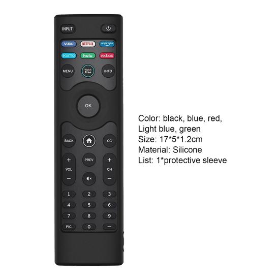 Protective Case Waterproof Shock-proof Top Opening Remote Control Replaceable Protective Pad for VIZIO XRT140