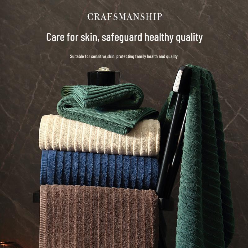7A Antibacterial Premium Pure Cotton Thick Bath Towel - 2025 Style - Absorbent, Shed-Free, Perfect for Couples