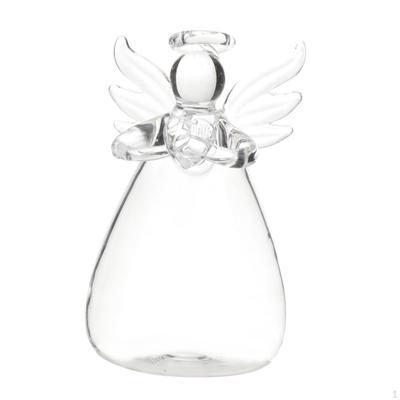Glass Vase Angel Flower Bud Planter Decoration Modern for Holiday Party Dining Room