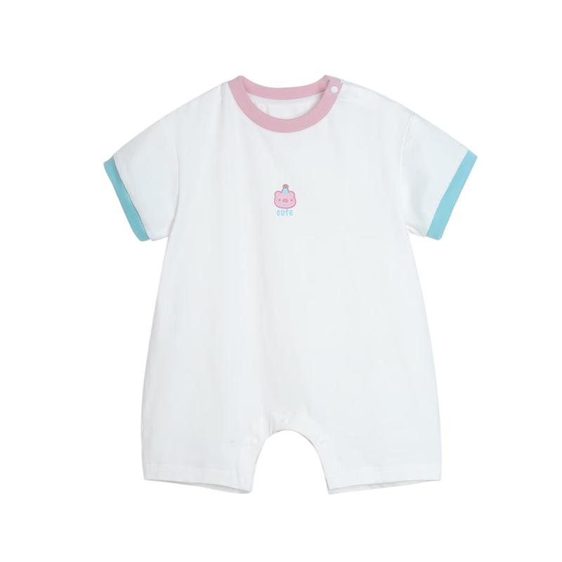 LUSON Baby Girl Short Sleeve Bodysuit