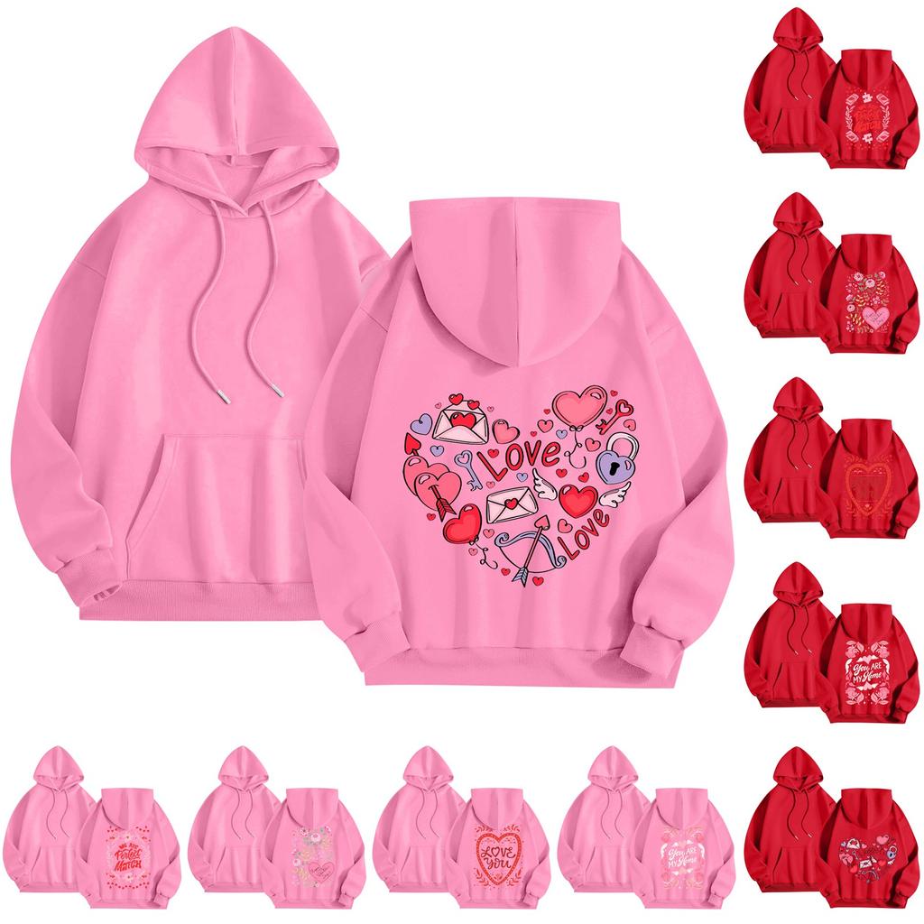 Women's Round Neck Long Sleeve Floral Print Top Hooded Sweatshirt