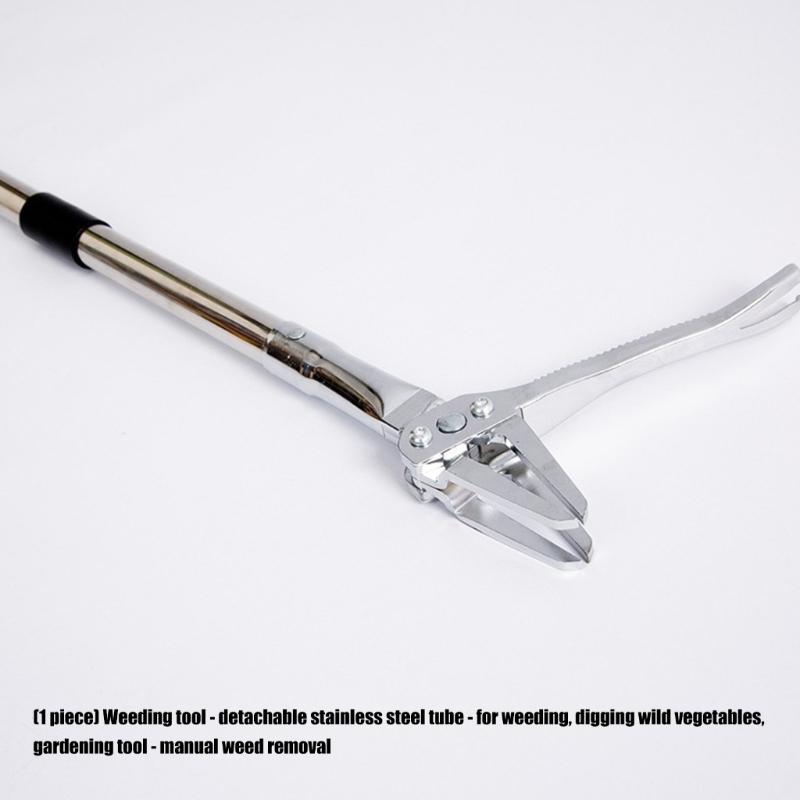 Gardening Weeder With Detachable Stainless Components Standing Operation Reduces Back Strain During Use