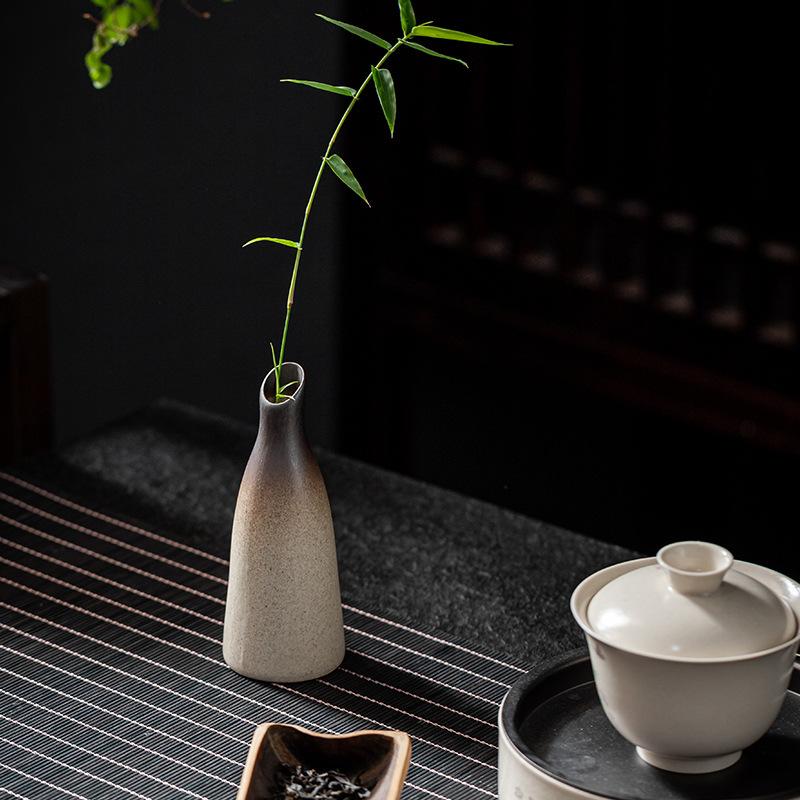 Ceramic Small Vases, Ceramic Flower Utensils, Tea Table Vases, Coarse Pottery, Zen Inspired Home Decorations