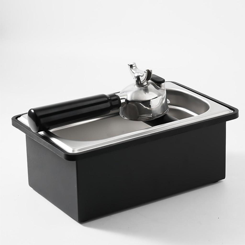 Espresso Knock Box, 304 Stainless Steel, Corrosion Resistant, Coffee Cake Container For Coffee Shops