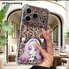Phone Case: 2D Flat Design, Fits iPhone 18 17 16 15 14 13 Pro, Transparent Four-corner Protective Case, Purple-haired Girl, Christmas and Halloween Gi