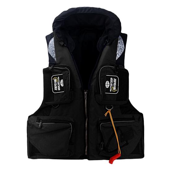 Life Vest Multi-pocket Detachable Large Buoyancy Bright Color Abrasion-resistant Water Assist Comfortable