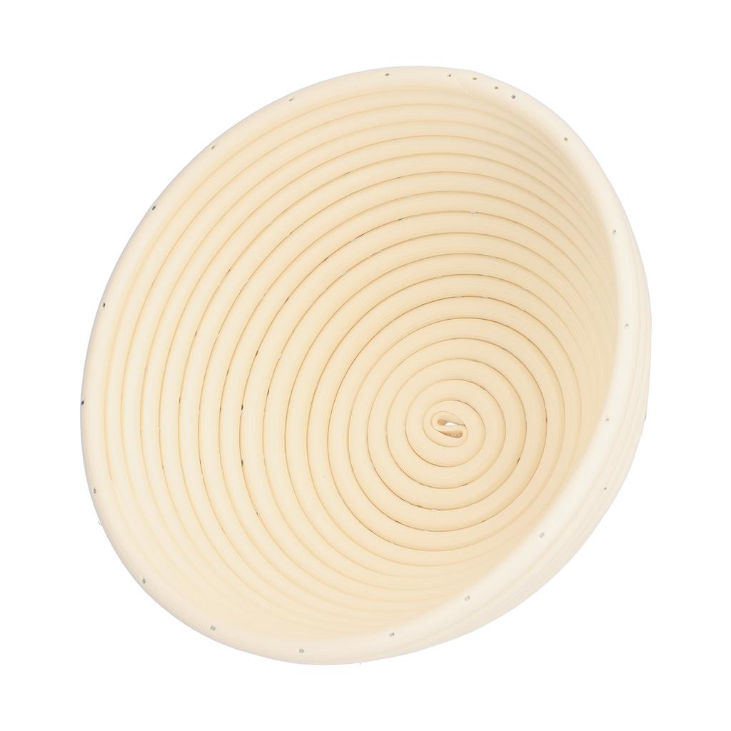 Washable Bread Fermentation Basket Innovative Shape Baking Basket for Kitchen Home Bakery Beige Rond 20x8cm