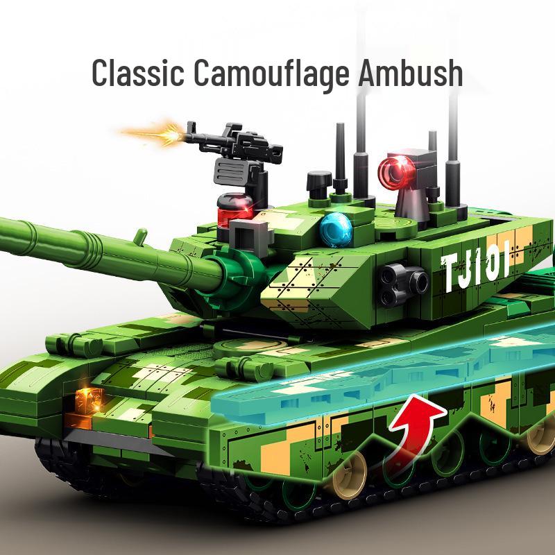 Sheng Bao Type 99A Military Tank Model Building Blocks Toy