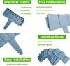 10Pcs/20Pcs/30Pcs Home Garden Border Edging Plastic Fence Stone DIY Yard Landscape Plant Fence Lawn Flower Plant Bed Decoration