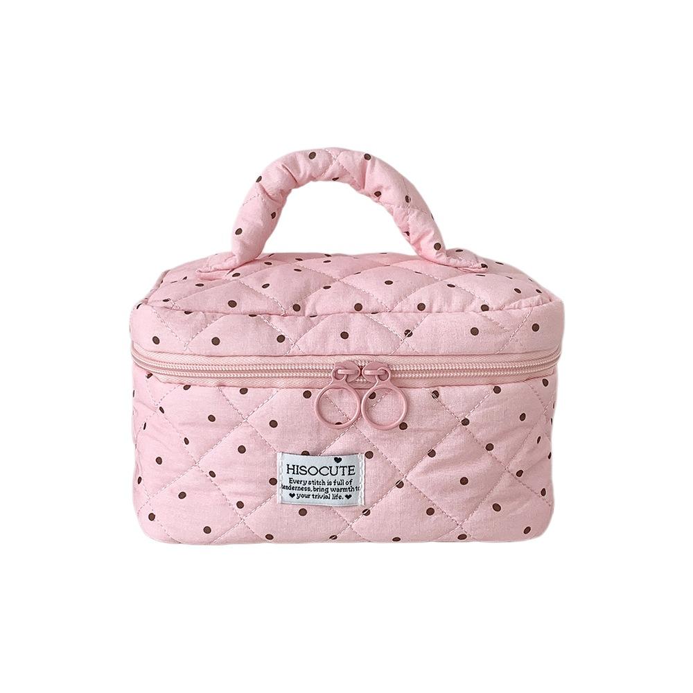 Large Capacity Cosmetic Storage Bag with Handle Makeup Pouch Durable Makeup Bag Women
