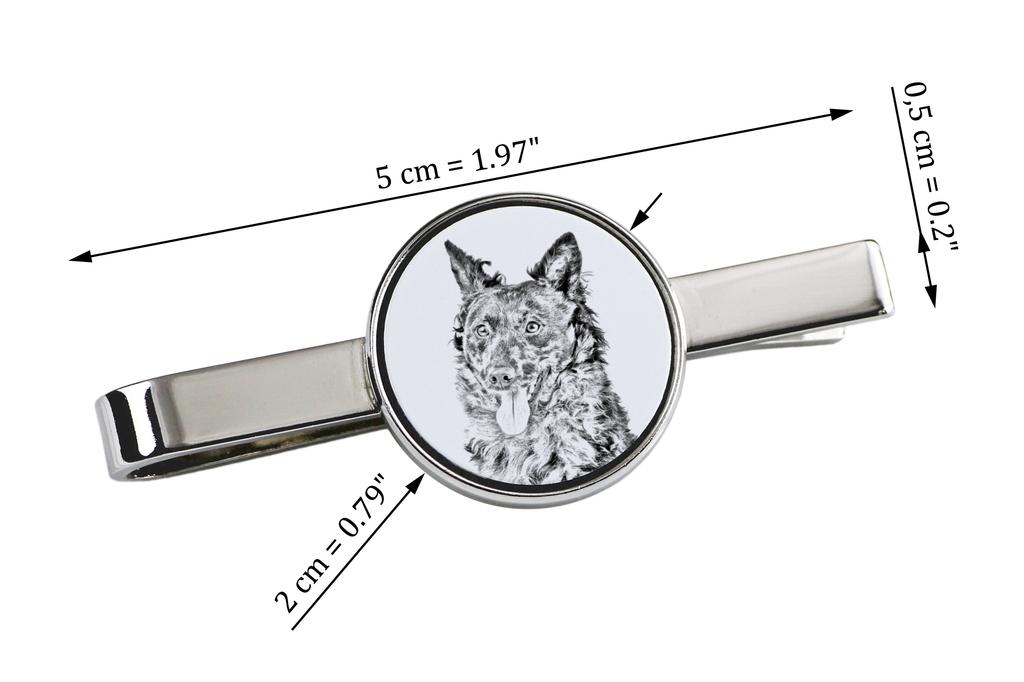 Mudi – Tie Clip with a Dog, Personalized Tie Clip | Art-Dog