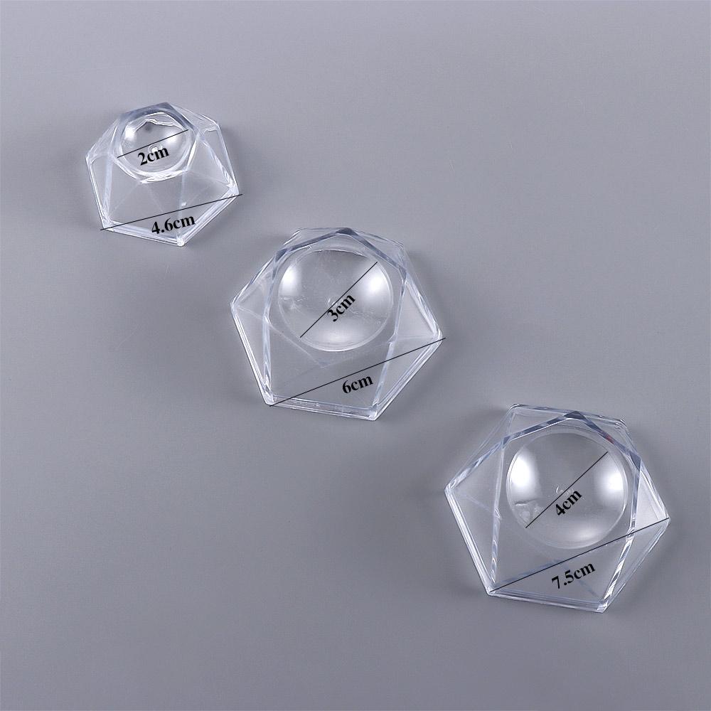 Ball Soccer Quartz Acrylic Transparent Sphere Holder Crystal Ball Base Display Stand Pedestal