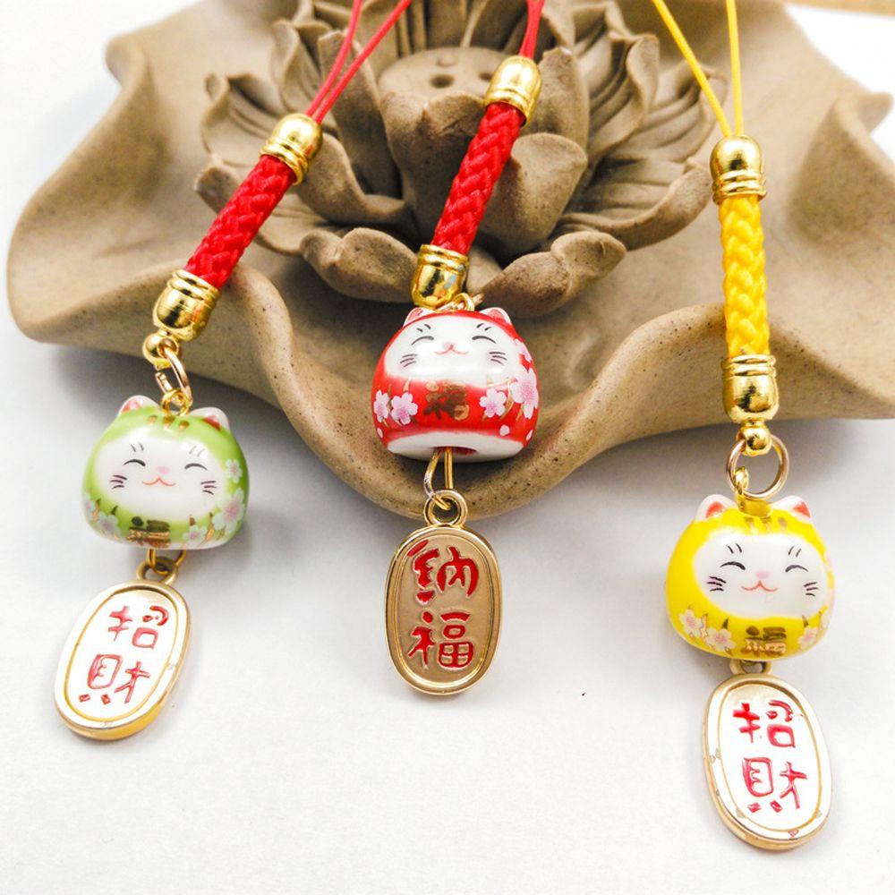 Charm Phone Pendant Good Luck Phone Lanyards Phone Hang Rope Mobile Phone Straps Lucky Cat Lanyard