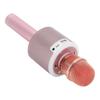 2 In 1 Bluetooth Wireless Speaker Handheld Microphone with LED Light for Home Karaoke LivePink