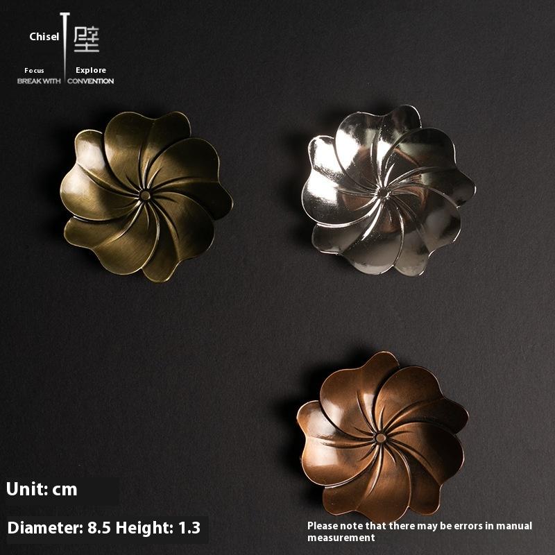 Sous-verre en alliage de zinc, Sous-verre, Accessoires de cérémonie du thé, Coussin de siège pour encens, Petite base porte-encens, S'accorde avec plusieurs styles