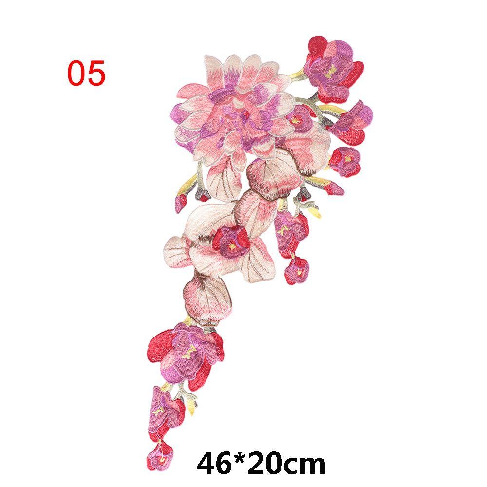 Fabric Trim Lace Dress Applique Flower Neckline Embroidered Collar Clothes Patch