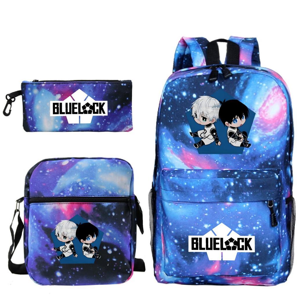 Japanese Cartoon Peripheral Printing Children'S Schoolbag, Primary And Secondary School Student Stationery Set, Shoulder Backpack Three-Piece Set