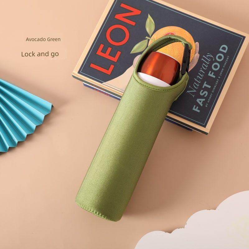 Baihui 500ml Large-Capacity Thermos Cup Cover for Adults, Portable Hand-Held Cross-Body Protective Cover, Anti-Fall