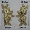 Yellow I Three-Dimensional Bead Drill Diy Embroidery Hollow Pair Of Flowers Sewing Decoration Matching Clothing Lace Accessories