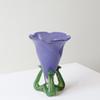 Luxury Glass Vase for Flowers Elegant Home Decor Desktop Floral Arrangement Living Room Decor