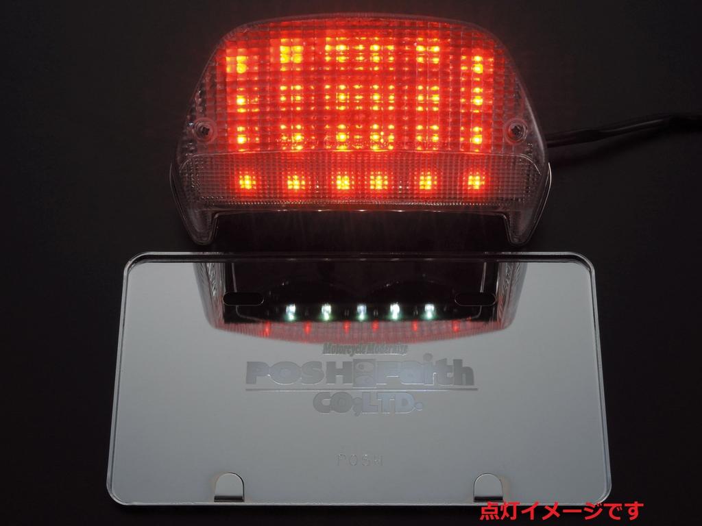 POSH 031190-92 Motorcycle Supplies LED Tail Lamp Zephyr 400 Chi ('96-'08) Smoke