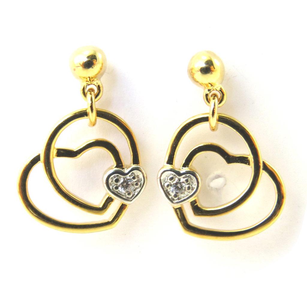 Altesse [M4985] - Boucles Plaqué Or 'Love'