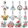 New 925 Silver Christmas Collection Charms Beads For Women Fit Bracelet DIY Birthday Party Jewelry Gifts