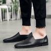 Mocassini in Pelle Estivi Uomo Scarpe Casual Lusso Designer 2026 Mocassini Uomo Traspiranti Slip-on Neri Scarpe da Guida Uomo Piatte