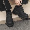 men luxury fashion wedding party dress platform shoes lace-up original leather oxfords shoe black white sneakers cool footwear