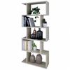 Bask Sonoma Oak Shelf, Standing, Partition for Living Room, Office, Youth Room MK