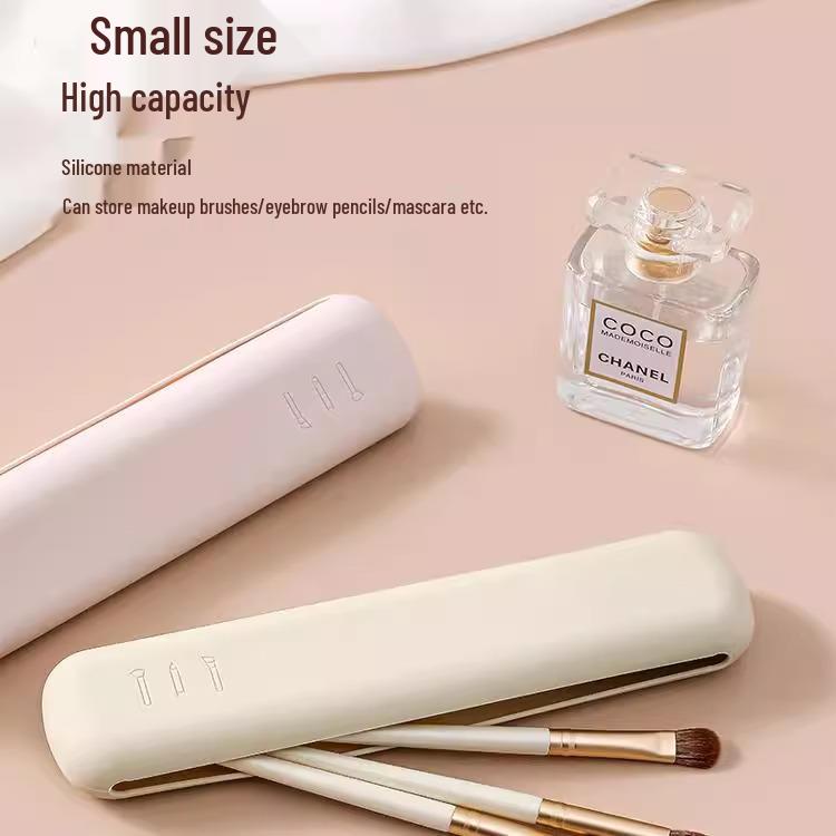 Borsa da Trucco da Viaggio Multifunzionale: Portaspazzole e Beauty Blender Portatile