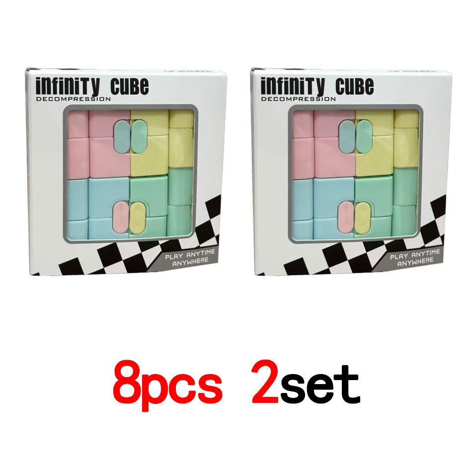 Magic Puzzle Cube Anti-Stress Relief Toy For Adults & Children With Special Needs Funny Infinite Flip Sensory Xmas Gift