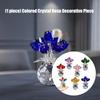 Ornamento Figurine Rosa di Cristallo, Ornamento Bouquet di Cristallo Collezionabili Fiore di Rosa Fatto a Mano Regalo per Moglie Mamma Fidanzata